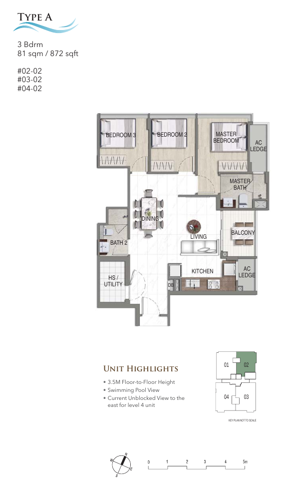 3-Bedroom · Type A